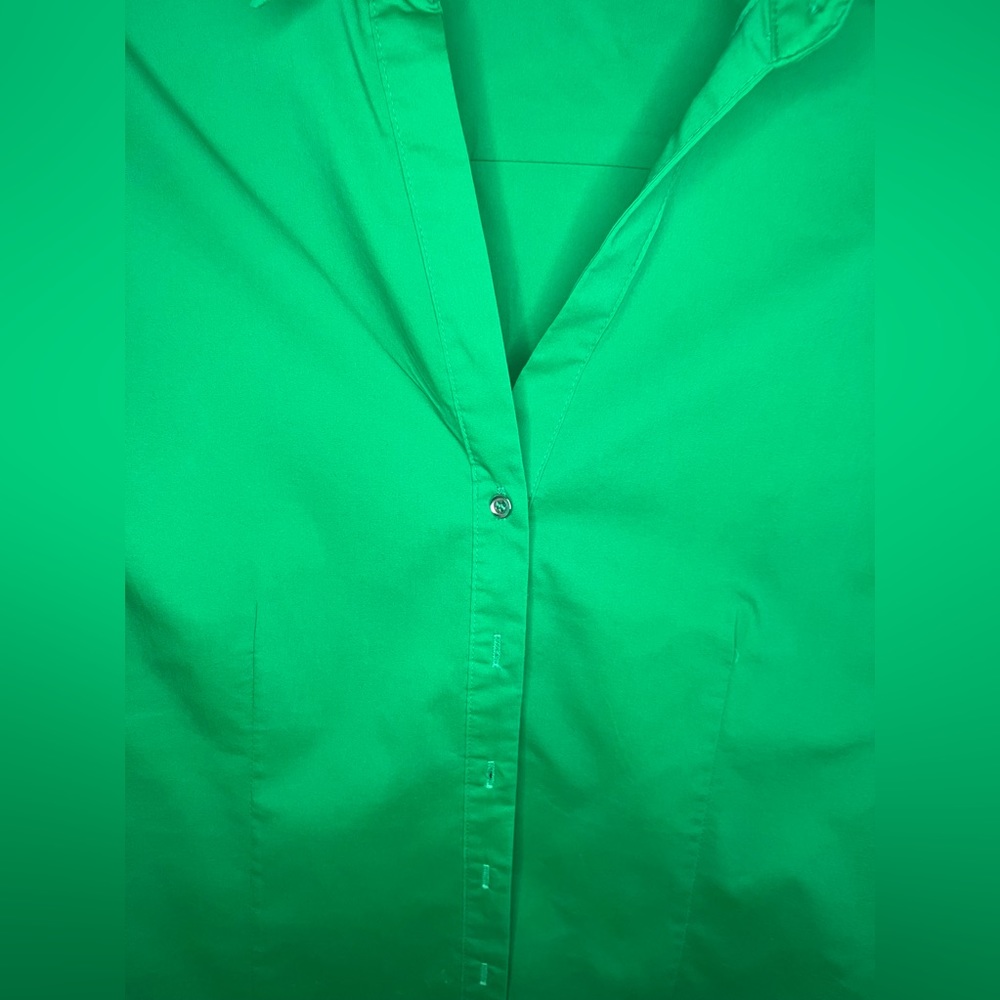 New York & Company - 7th Avenue Design Studio Half Sleeved V-Neck Button Down - Picture 7 of 8